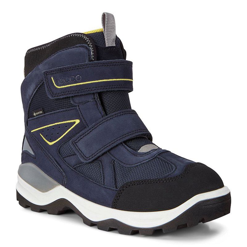 Kids Ecco Snow Mountain - Snow Boots Blue - India VOXITS046